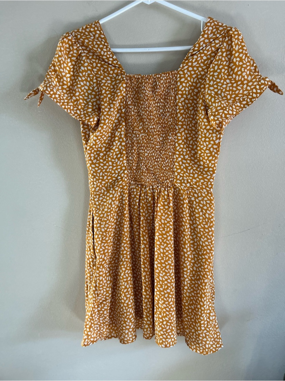 Abercrombie & Fitch Tie-Sleeve A-Line Mini Dress - Size S - Picture 6 of 6